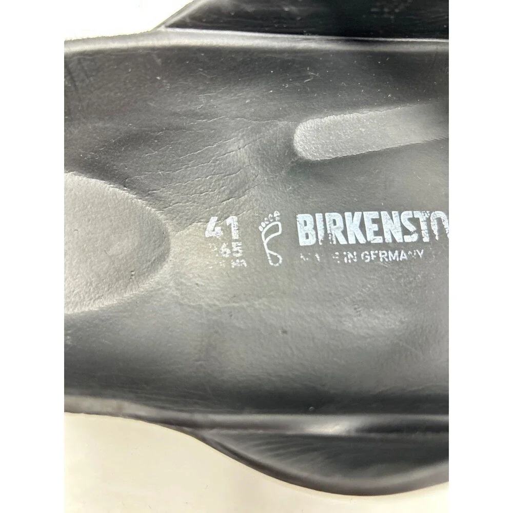 Birkenstock Sandals Mens 41 Black Arizona EVA Two Strap Slides Adult Waterproof